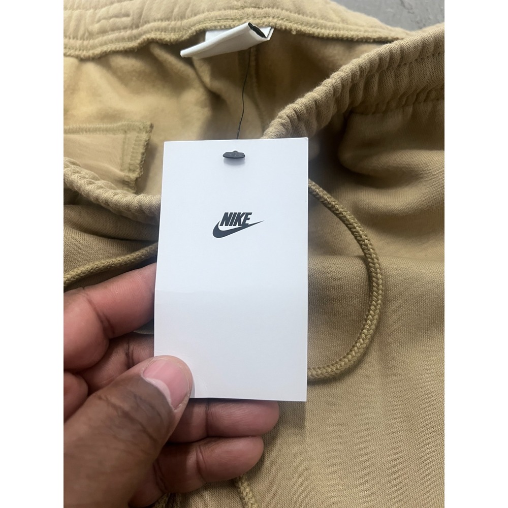 Nike Sweatpants Womens 2XL Beige Fleece Straight Leg Drawstring Activewear NWT - Picture 5 of 7